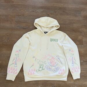 Wicked Glinda & Elphaba Embroidered Hoodie | BoxLunch Exclusive | Size Small